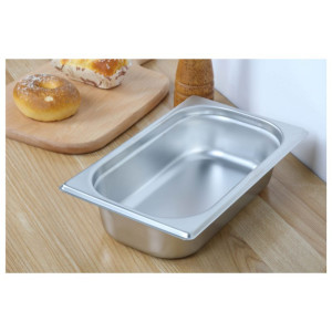 Bac Gastro GN 1/4 Rostfritt stål — Djup 65 mm — 1,8 L