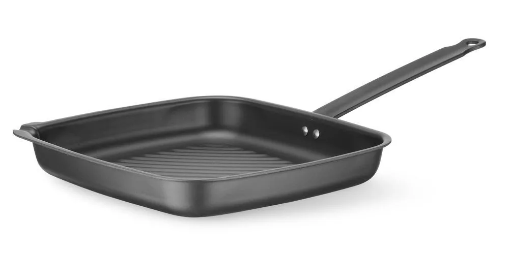 Neliönmuotoinen uritettu grillipannu - 480 x 282 mm