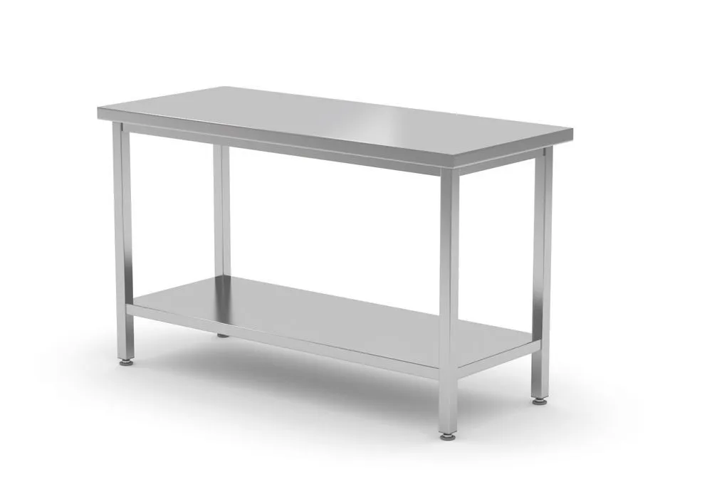Keskusprofiilin pöytä hyllyllä - L 1400 x S 600 mm