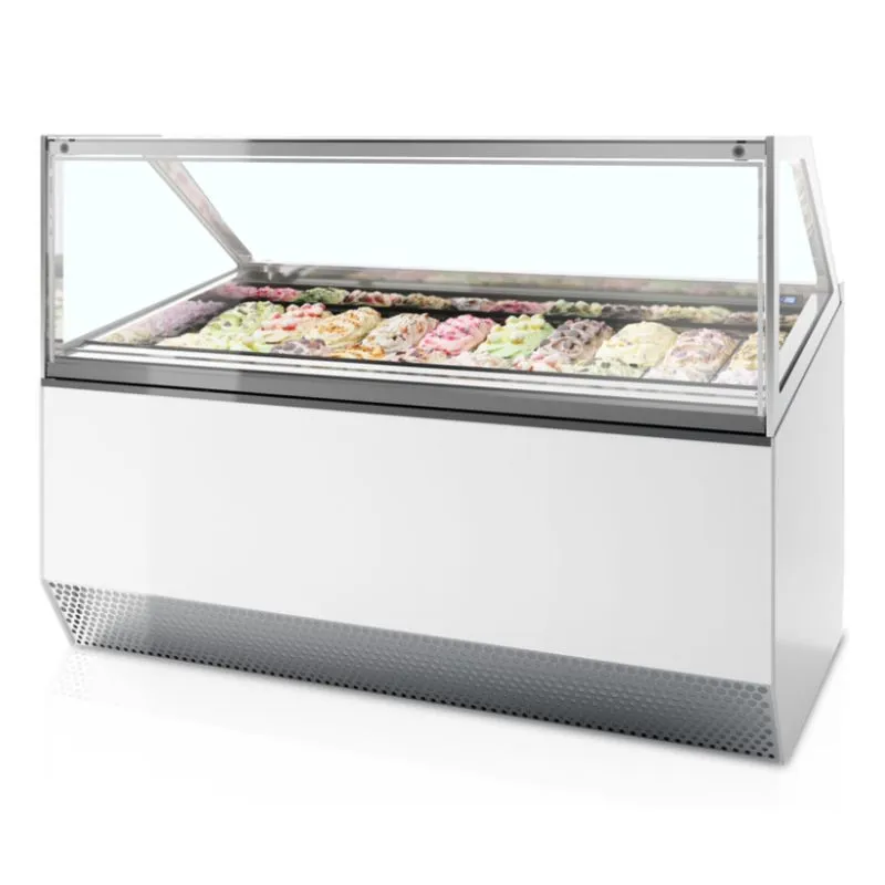 Jäähdytetty jäätelövitriini suoralla etupaneelilla - 20 x 5 L
