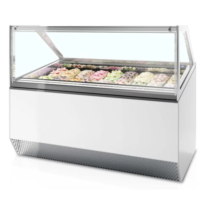 Jäähdytetty jäätelövitriini suoralla etupaneelilla - 18 x 5 L