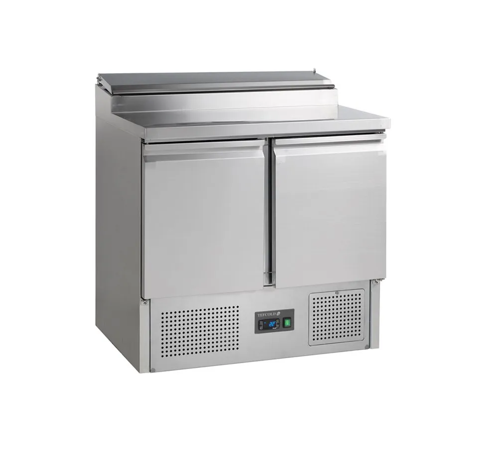 Saladette Jääkaappi GN 1/1 Ruostumaton Teräs - 2 Ovet - 201 L - 5 GN 1/6