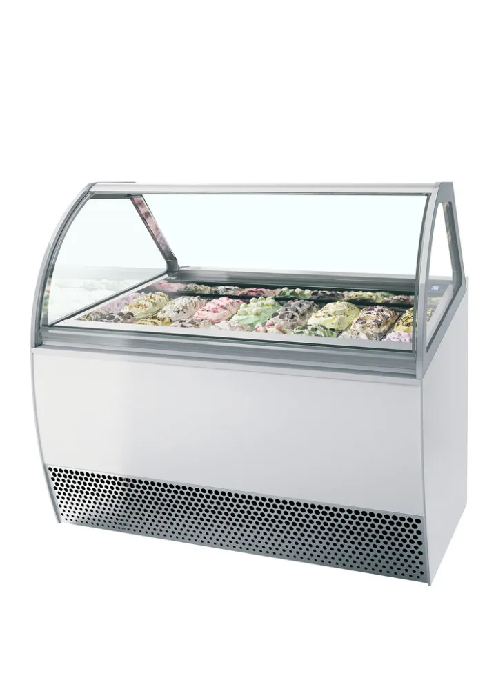 Vitrinejäähdytin kaarevalla etupaneelilla - 16 x 5 L