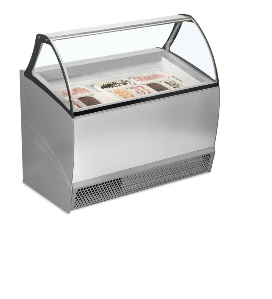 Puhallinjäähdytteinen Jäätelövitriini - 10 x 5 L