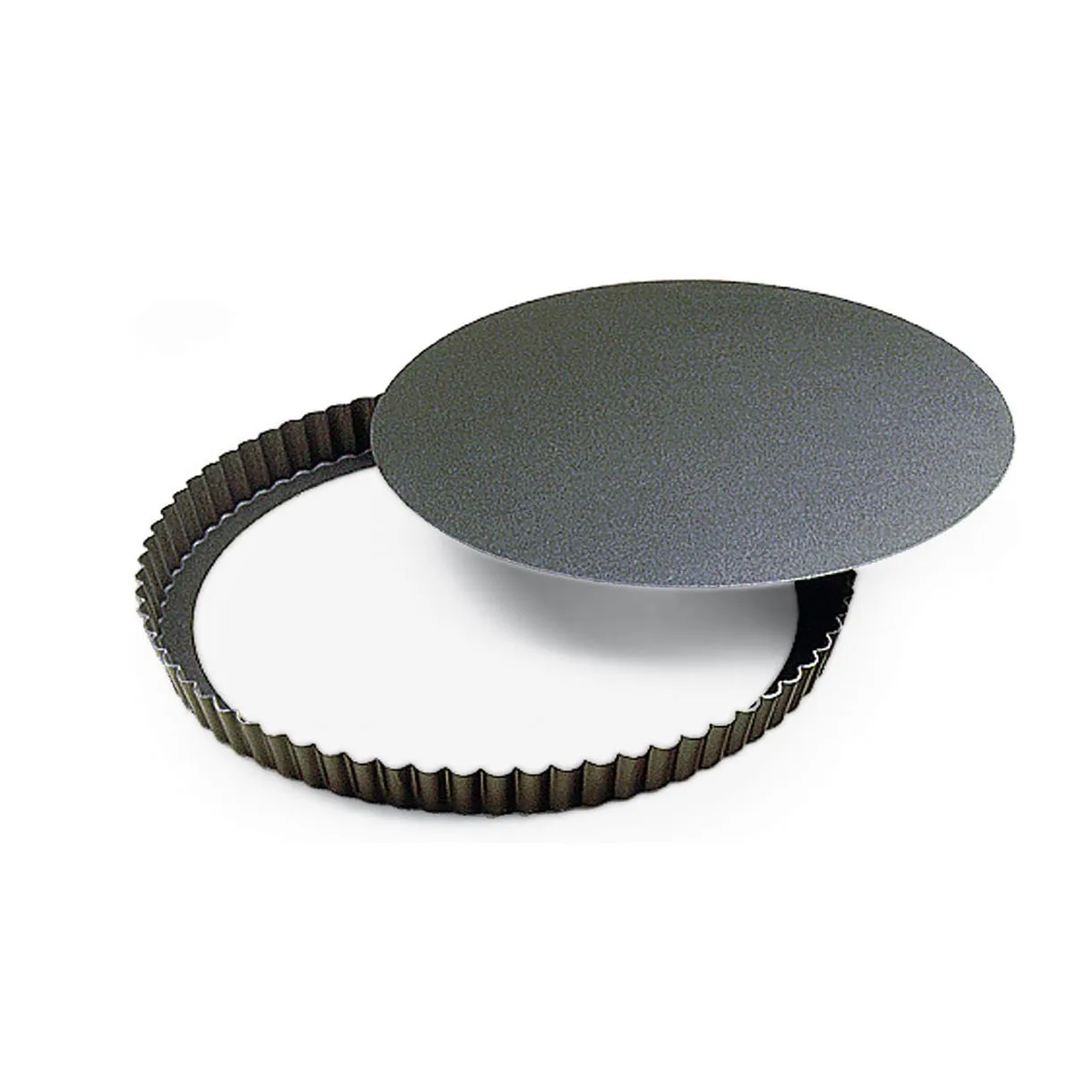 Korkea pyöreä aaltoreunainen tarttumaton irtopohjavuoka - ⌀ 260 mm