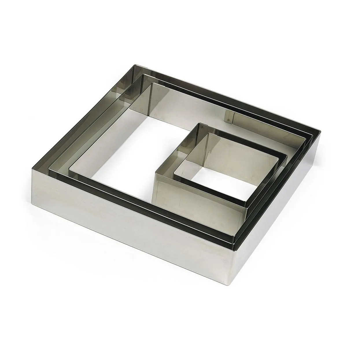 Neliö ruostumattomasta teräksestä - 80 x 80 mm