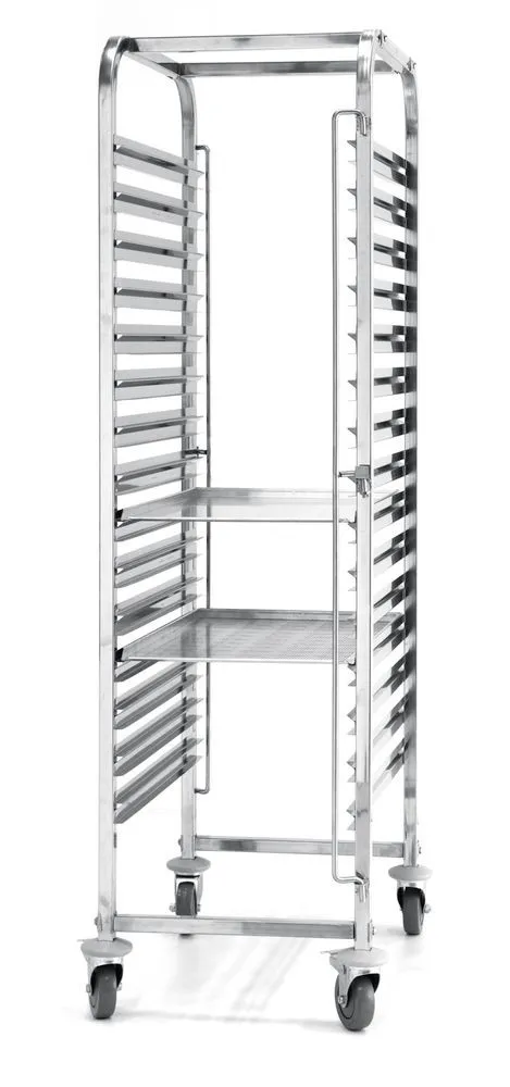 Konditorian Peltivaunu Ruostumaton Teräs 15 Tasoa - 600 x 400 mm