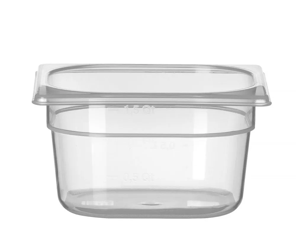 Gastronorm-vuoka GN 1/6 Asteikollinen - Polypropeeni - Syvyys 100 mm - 1 L