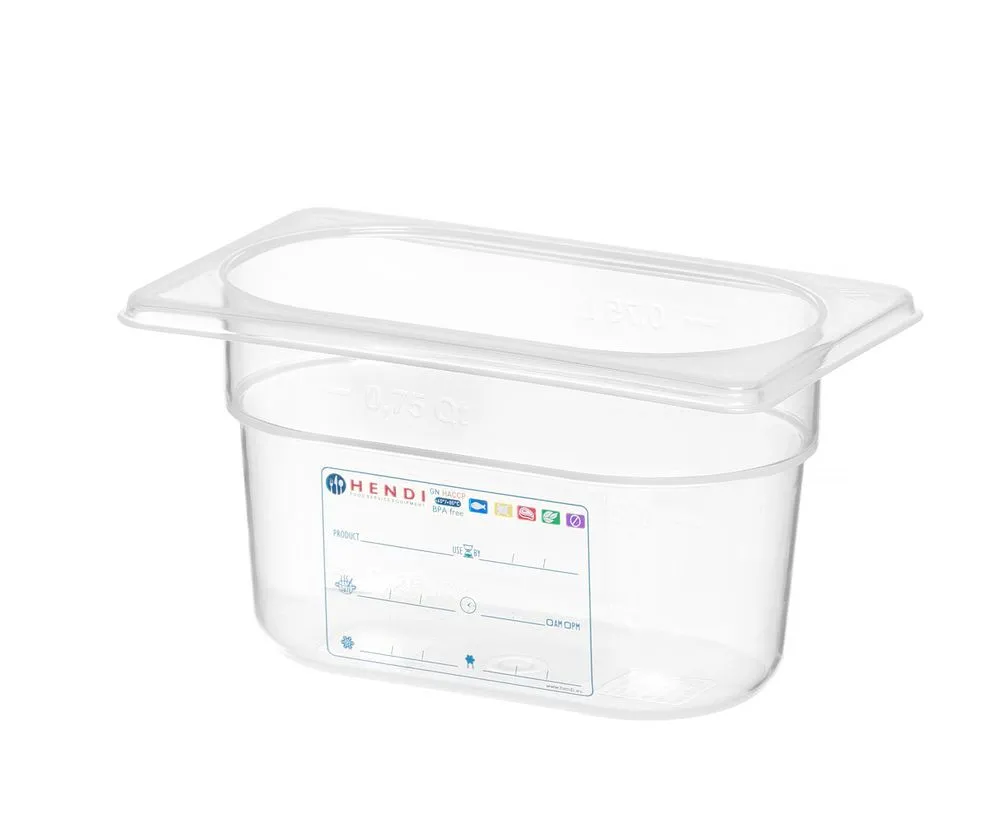 Säilytyslaatikko Gastronorm GN 1/9 - 1 L - K 100 mm