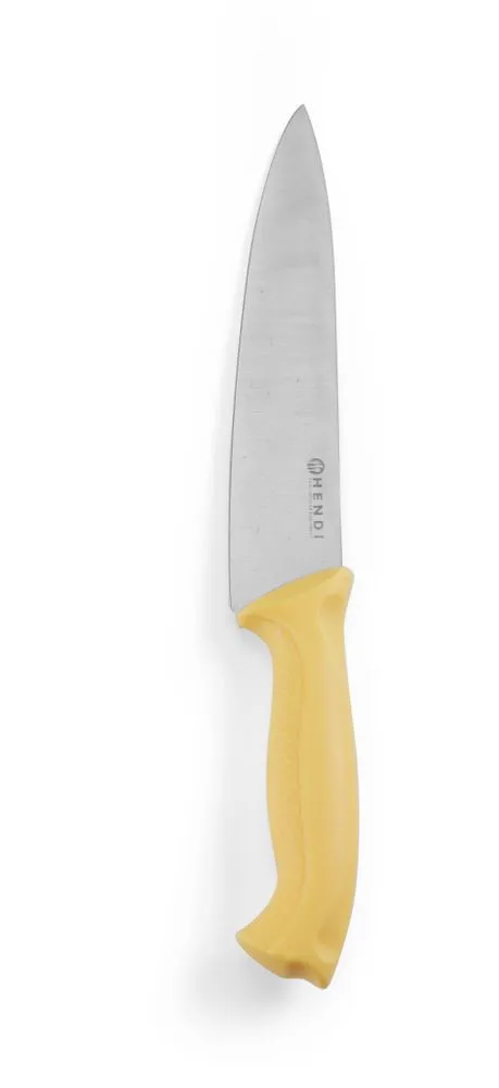 Keltainen kokinveitsi siipikarjalle - Terä 18 cm