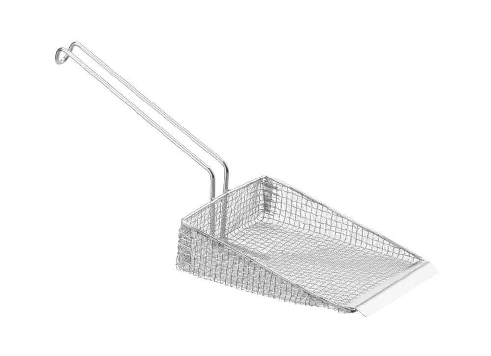 Ranskan kielestä suomeksi: Ranskanperunaraastin ruostumatonta terästä - kaksinkertainen verkko - 225 x 175 mm