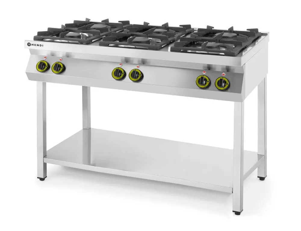 Kitchen Line kaasuliesi - 6 poltinta