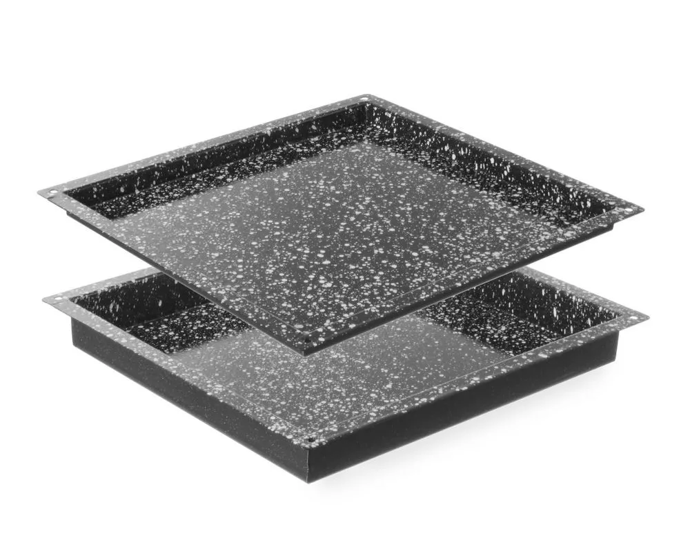 GN 2/3 -kokoisen emaloitujen gastronorm-astioiden syvyys 20 mm