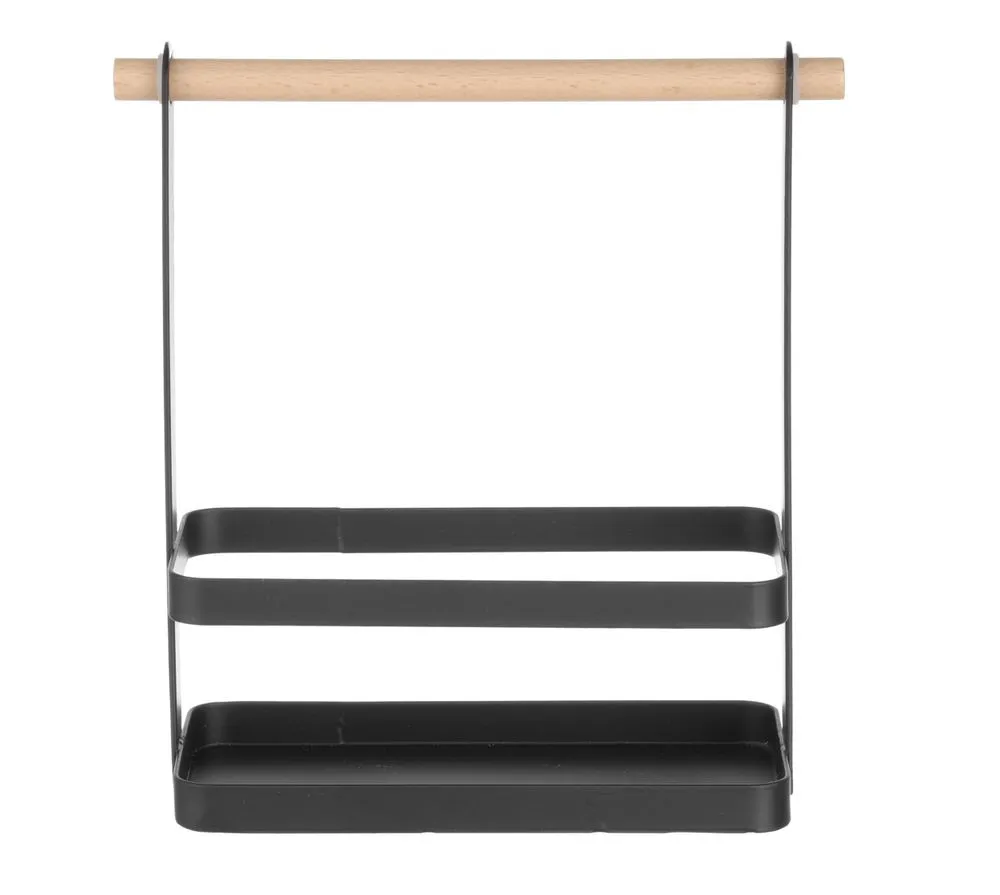 Pöytäliinan musta aterimien säilytyskotelo - 230 x 100 mm