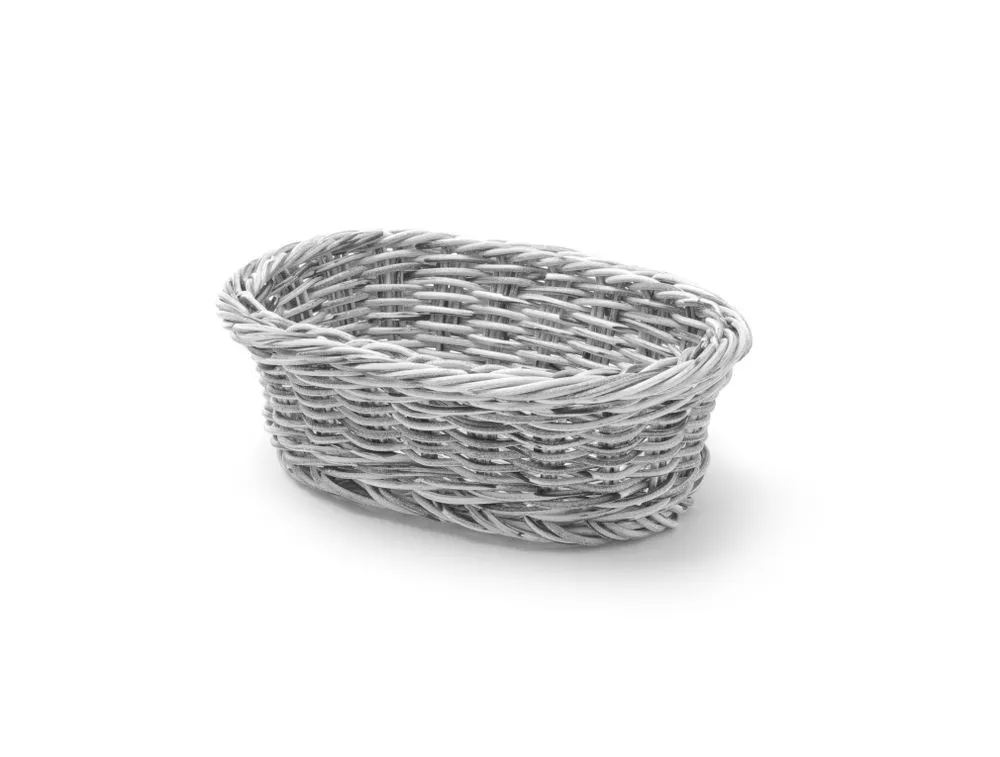 Leipäkori Ovaali Harmaa - 190 x 120 mm