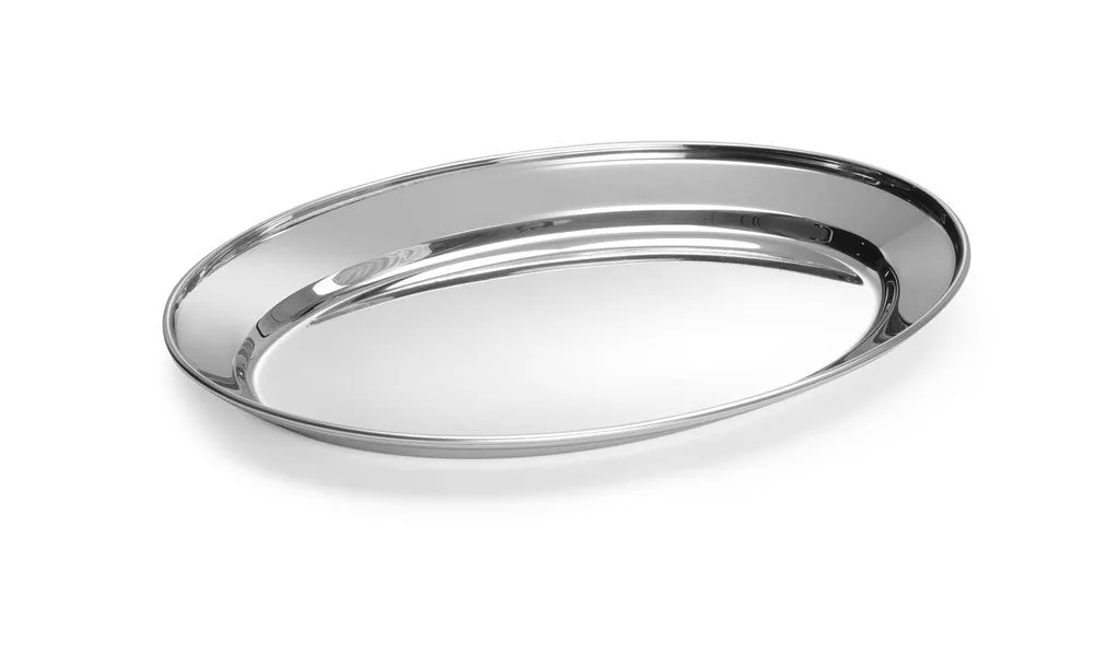 Ovaali teräksinen lautanen - 300 x 220 mm