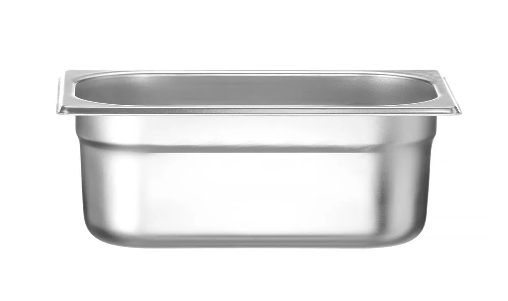 Gastronorm-vuoka GN 1/4 Ruostumaton Teräs - Syvyys 100 mm - 2,8 L