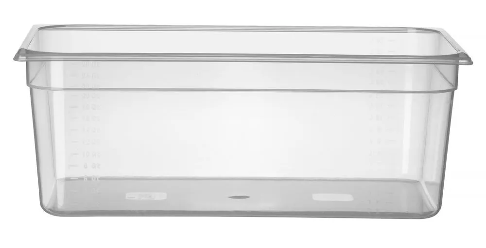 Gastronorm-vuoka GN 1/1 Mitta-asteikollinen Polypropeeni - Syvyys 200 mm - 24 L