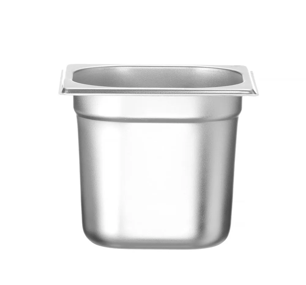 Gastronorm-vuoka GN 1/6 Ruostumaton Teräs - Syvyys 150 mm - 2,4 L