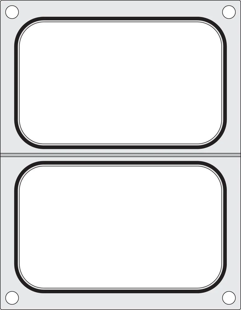Tiivistysmatriisi käsikäyttöiselle tiivistyskoneelle - 2 lokeroa 178 x 113 mm