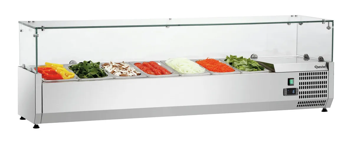 Saladette asetettavaksi - 7 x GN 1/4