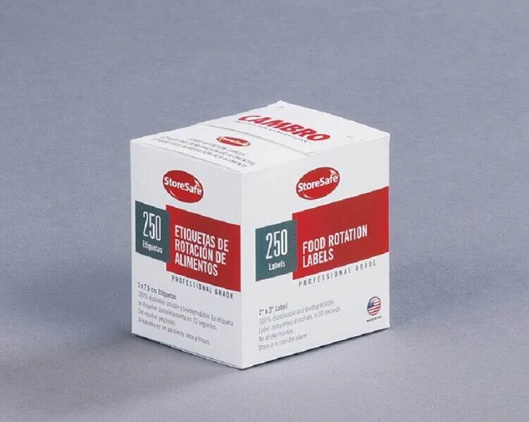 Etiquette Soluble - Carton de 24 rouleaux de 250 Étiquettes