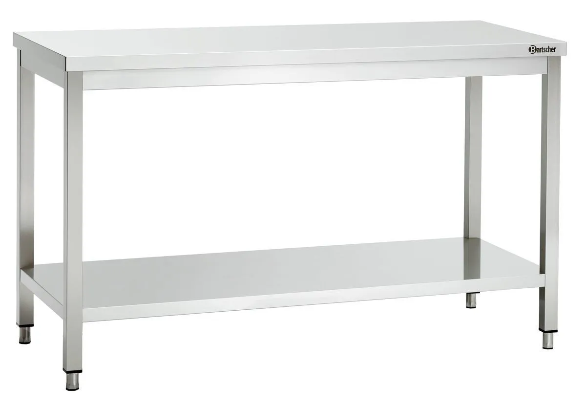Ruostumaton teräspöytä - L 1400 x S 600 mm