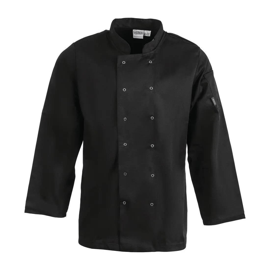 Keittiöpaita, unisex, musta, pitkähihainen Vegas - koko XL