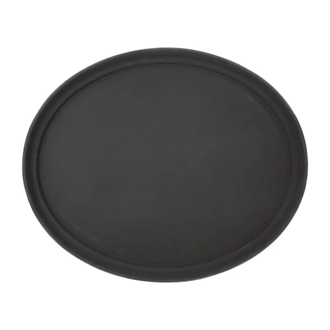 Muovinen liukumaton soikea tarjotin - 685 x 560 mm