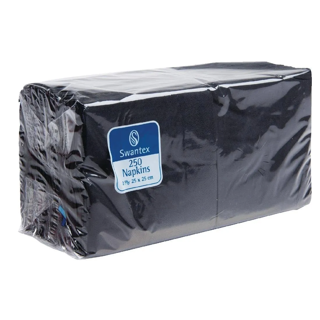 Cocktail-servetit Mustat 2-kertaiset - 250 x 250 mm - 2000 kappaleen erä