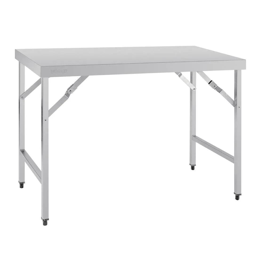 Taitettava ruostumaton teräspöytä - L 1200 x 600 mm