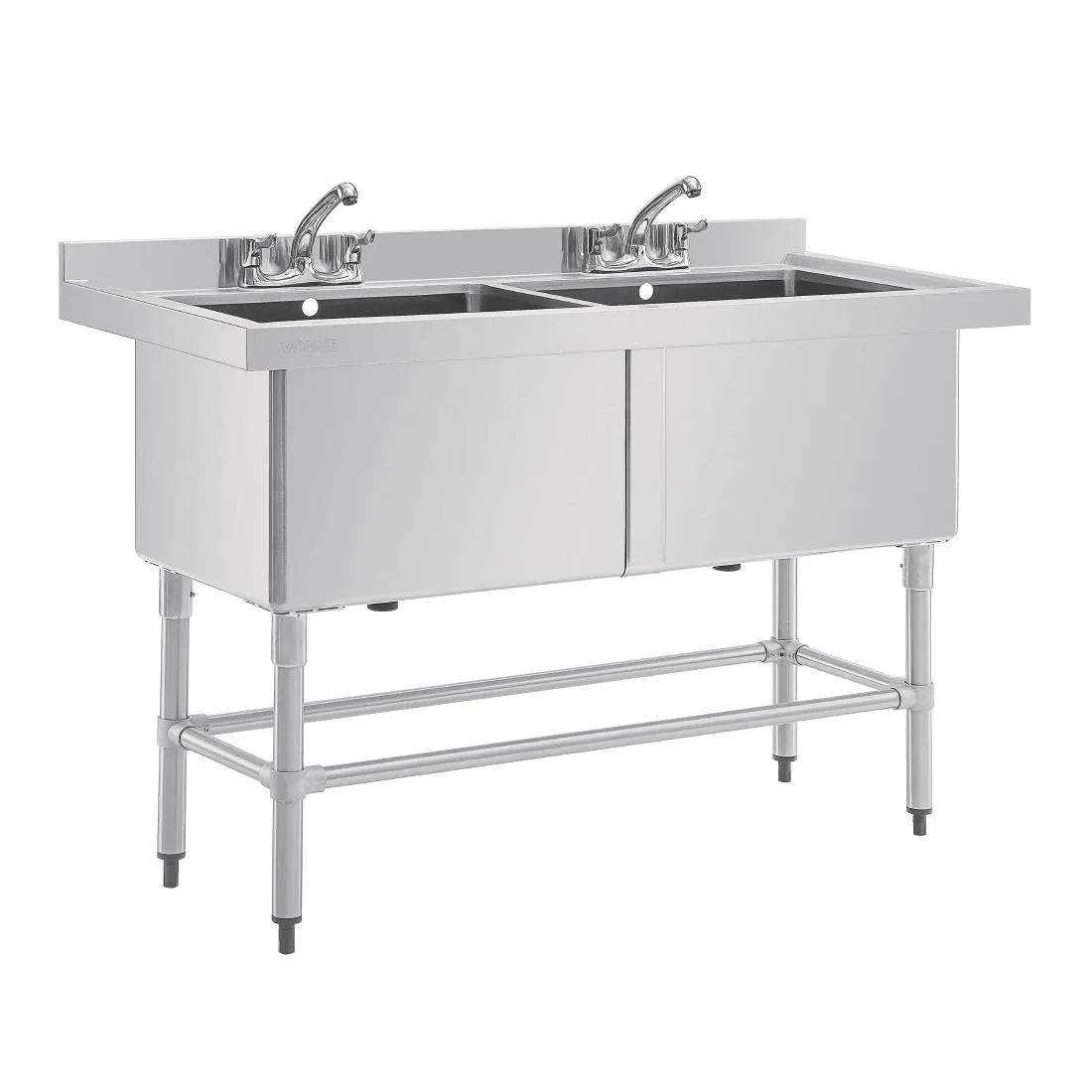 Kaksialtaallinen syväallas tiskipöydällä - 2 x 100 L - 1410 x 600 mm