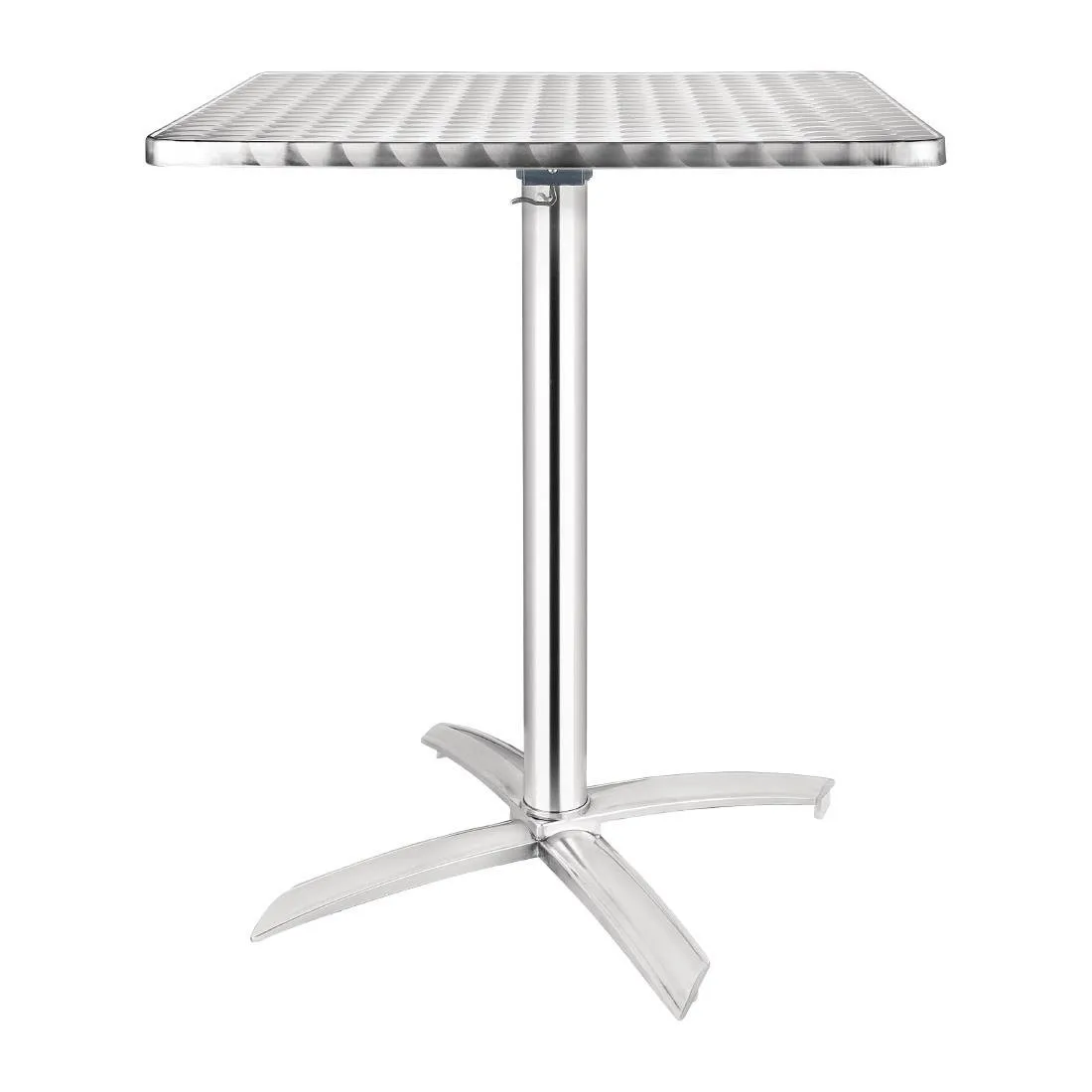 Neliömäinen pöytä kallistettavalla teräsalustalla - 600 x 600 mm