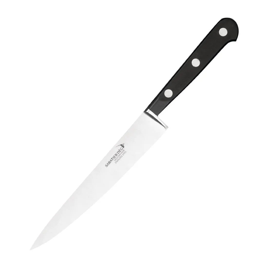 Fileointiveitsi ruostumatonta terästä, 20 cm terävä