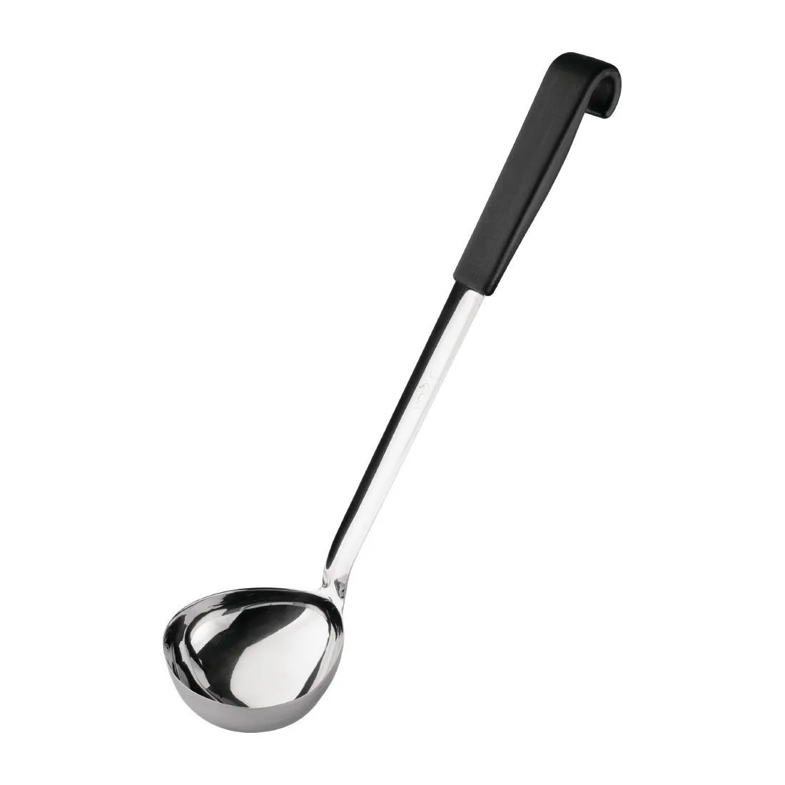 Epäilyttävä mustalla kahvalla, ruostumaton teräs, 435 ml - 340 mm