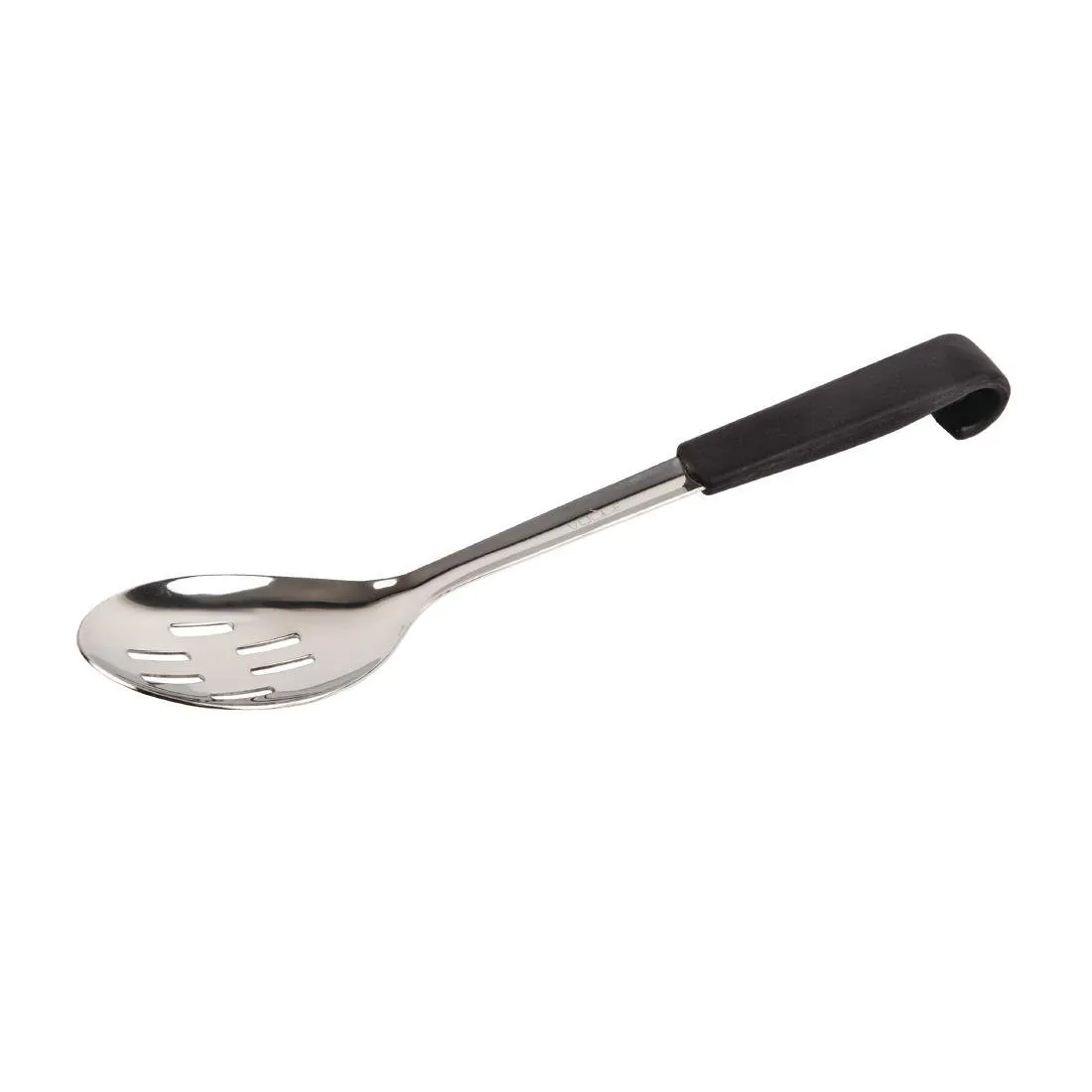 Reikäkauha mustalla teräksisellä kahvalla - P 340 mm