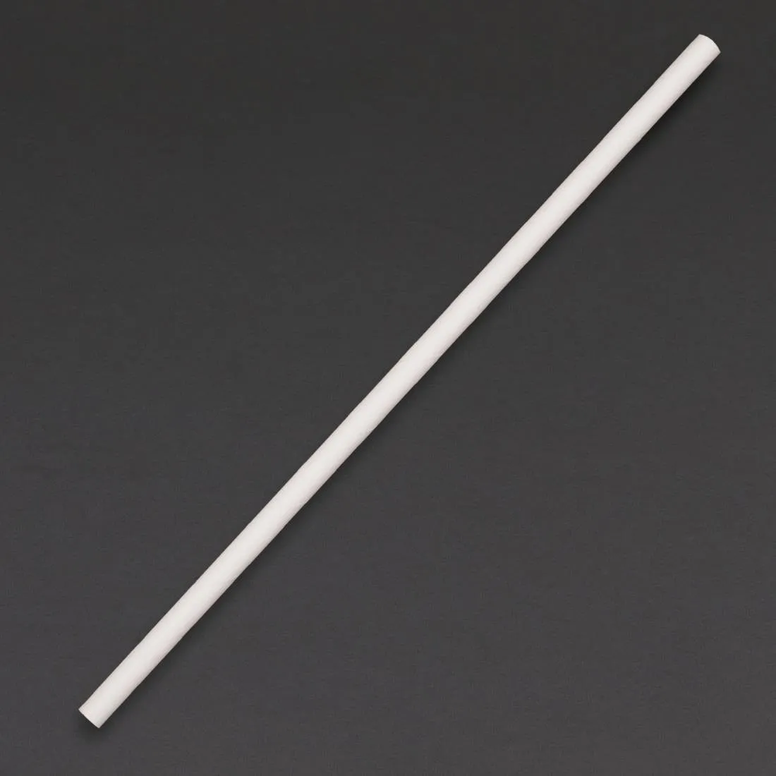 Valkoiset kompostoitavat paperipillit - Pituus 210 mm - 250 kpl:n erä