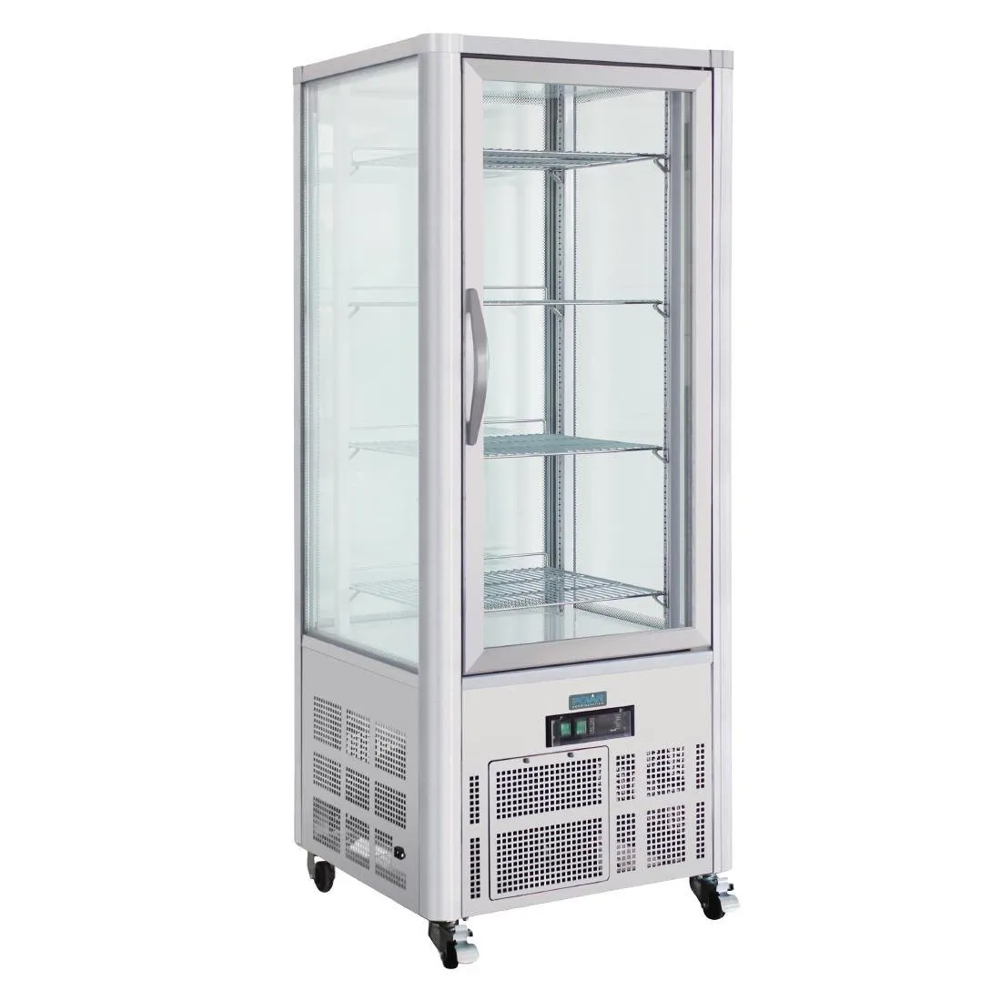 Levitin vitriinikaappi ruostumatonta terästä, 1 lasiovi, sarja G - 400L