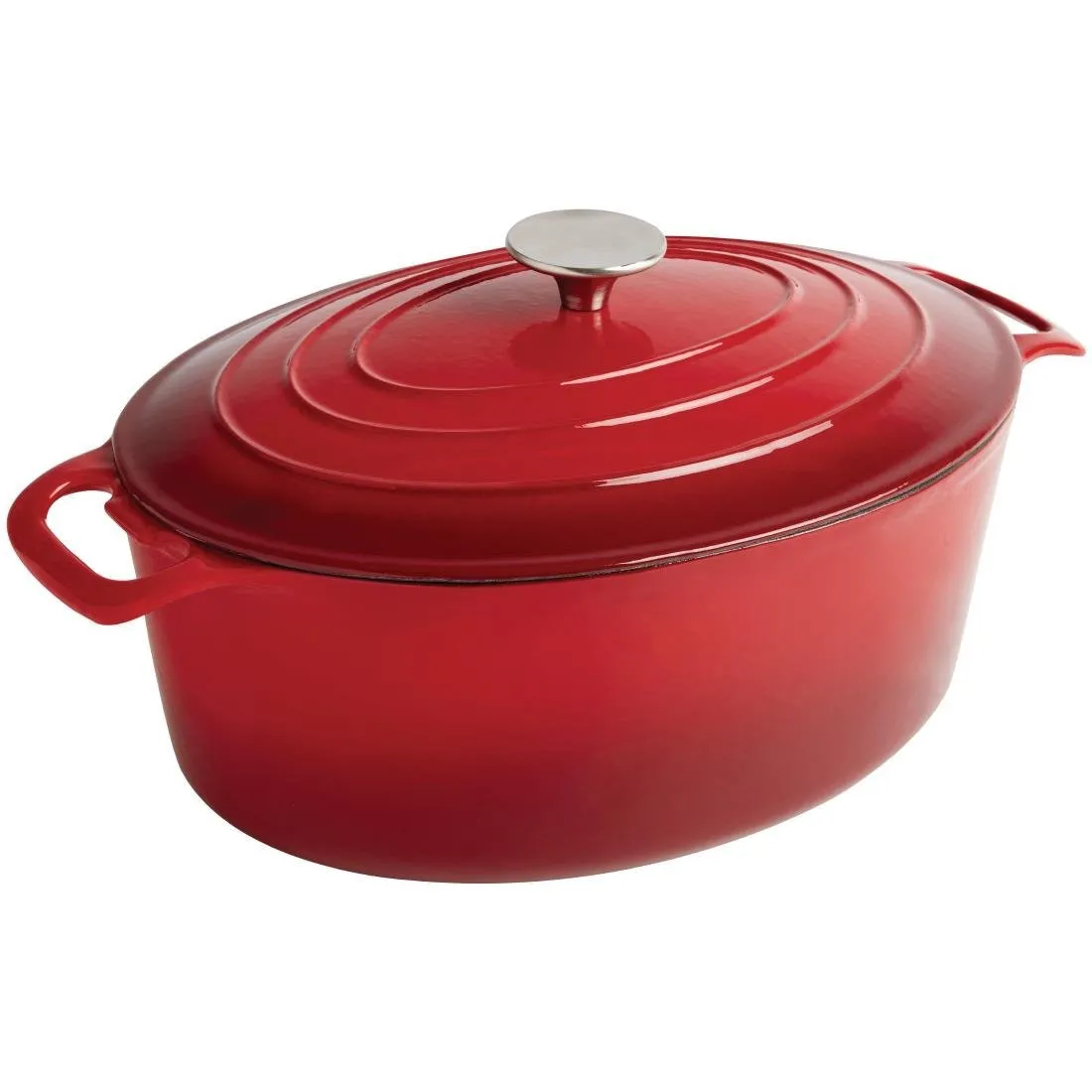 Punainen Soikea Paistopata - 5L
