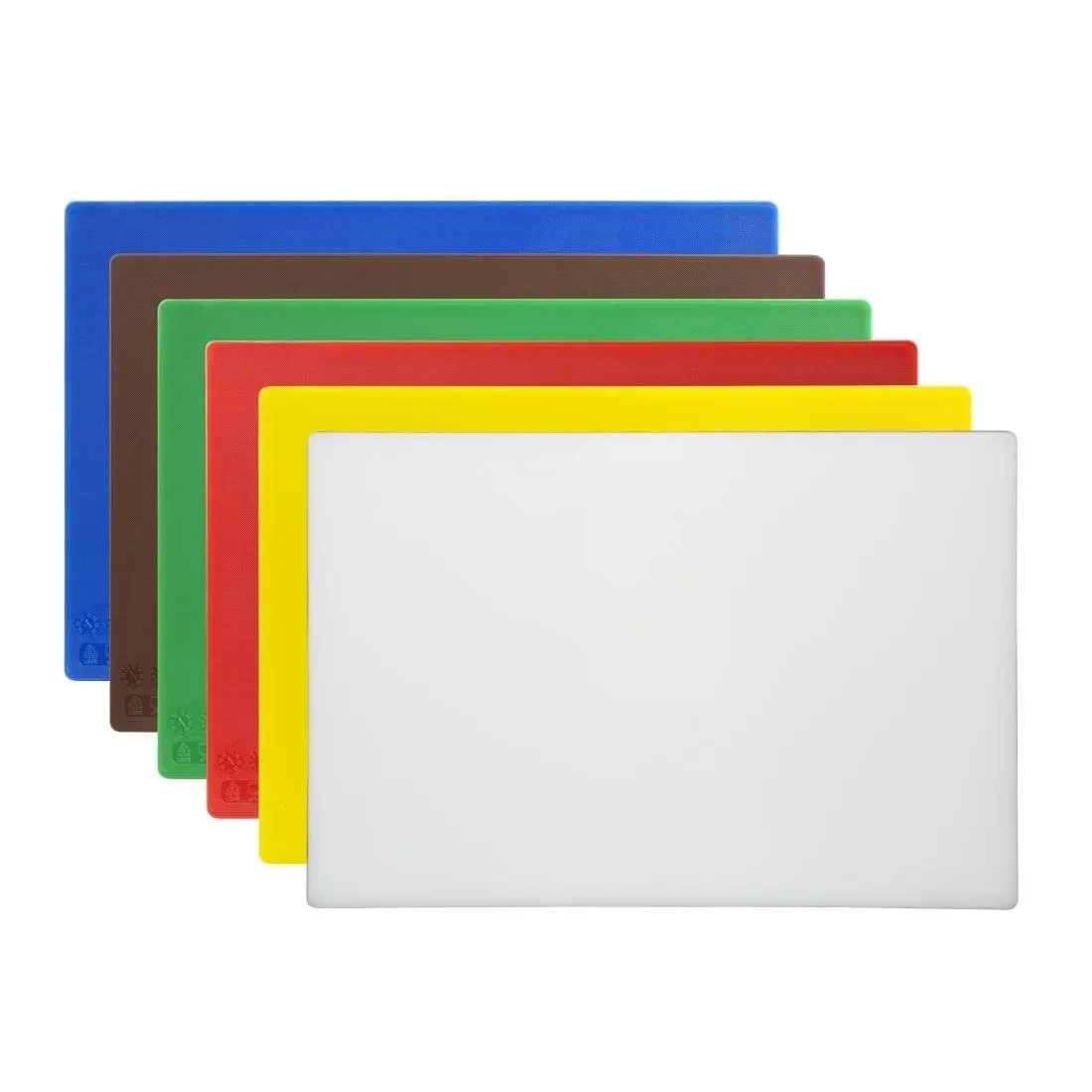 Leikkuulaudat antibakteerisia - 450 x 300 mm - Paksuus 10 mm - 6 kpl:n erä