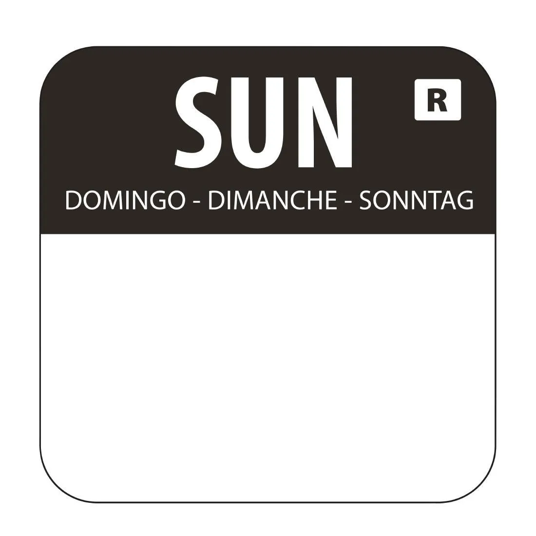 Ruokatarroja Musta "Sunnuntai" - 1000 kpl:n erä