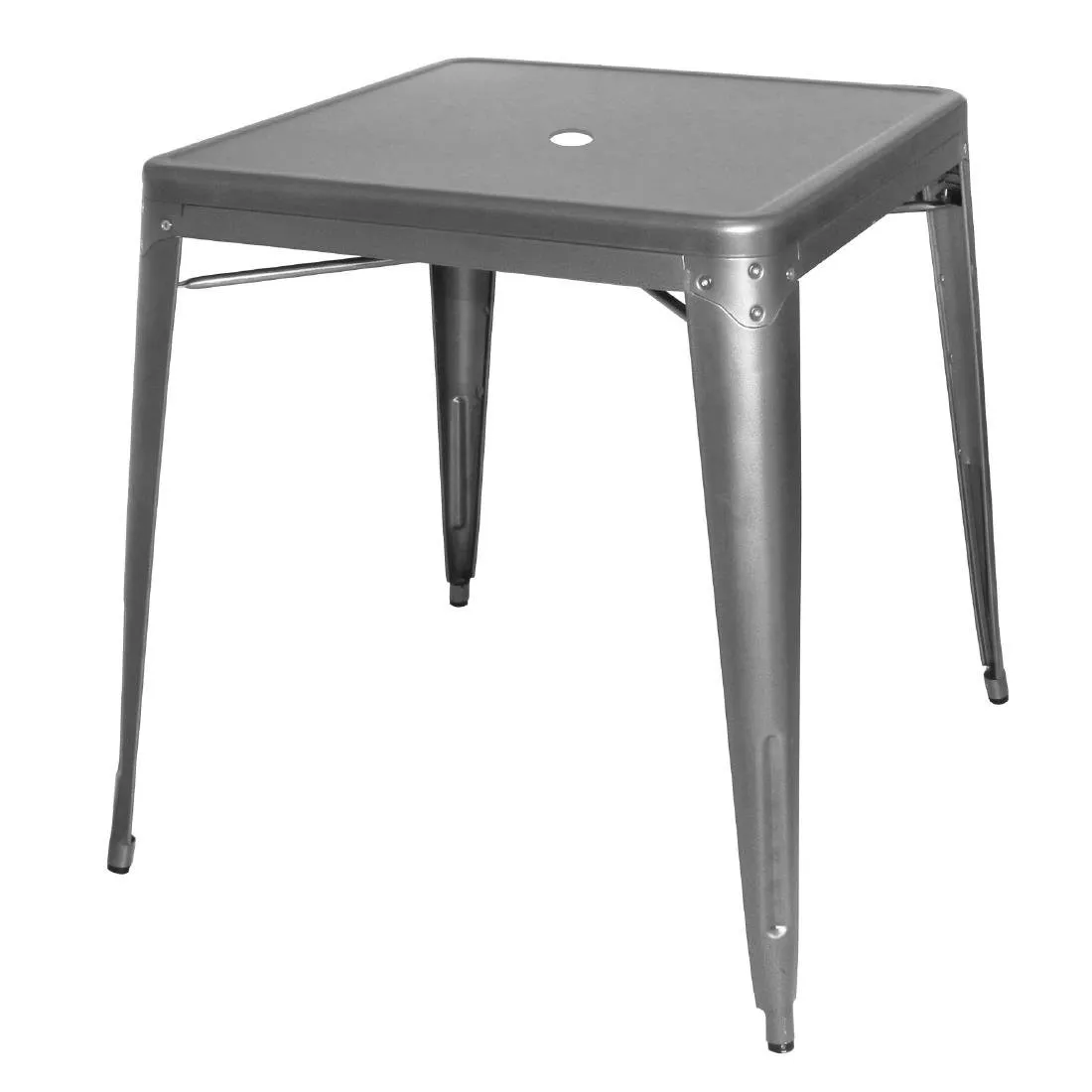 Pöytä Teräksinen Harmaa – L 668 x S 668 mm