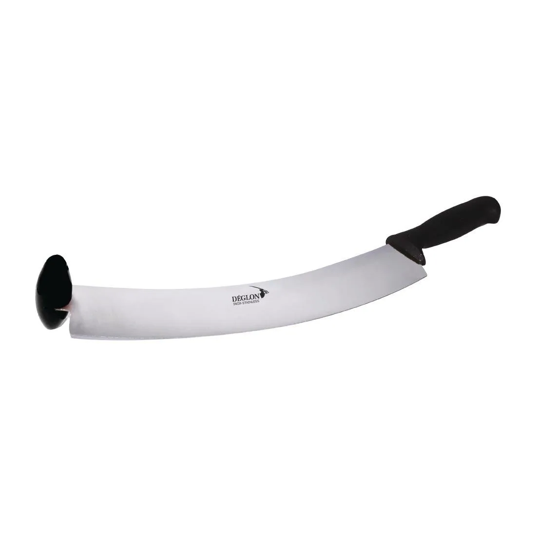 Juustoveitsi Hollannista, kahdella kädellä, kaareva terä 38 cm