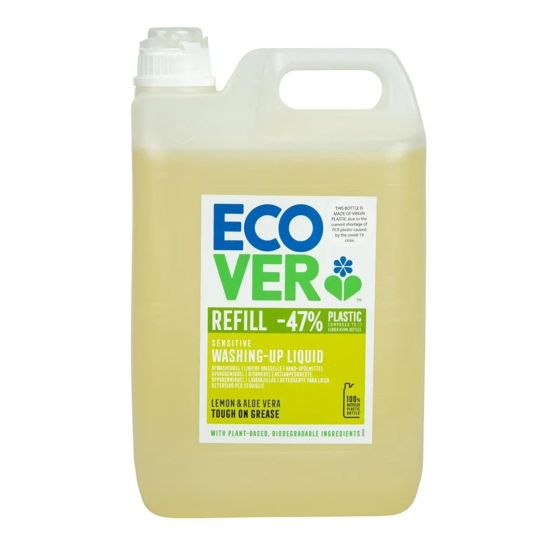 Nestemäinen astianpesuaine sitruuna ja aloe vera Ecover 5 L