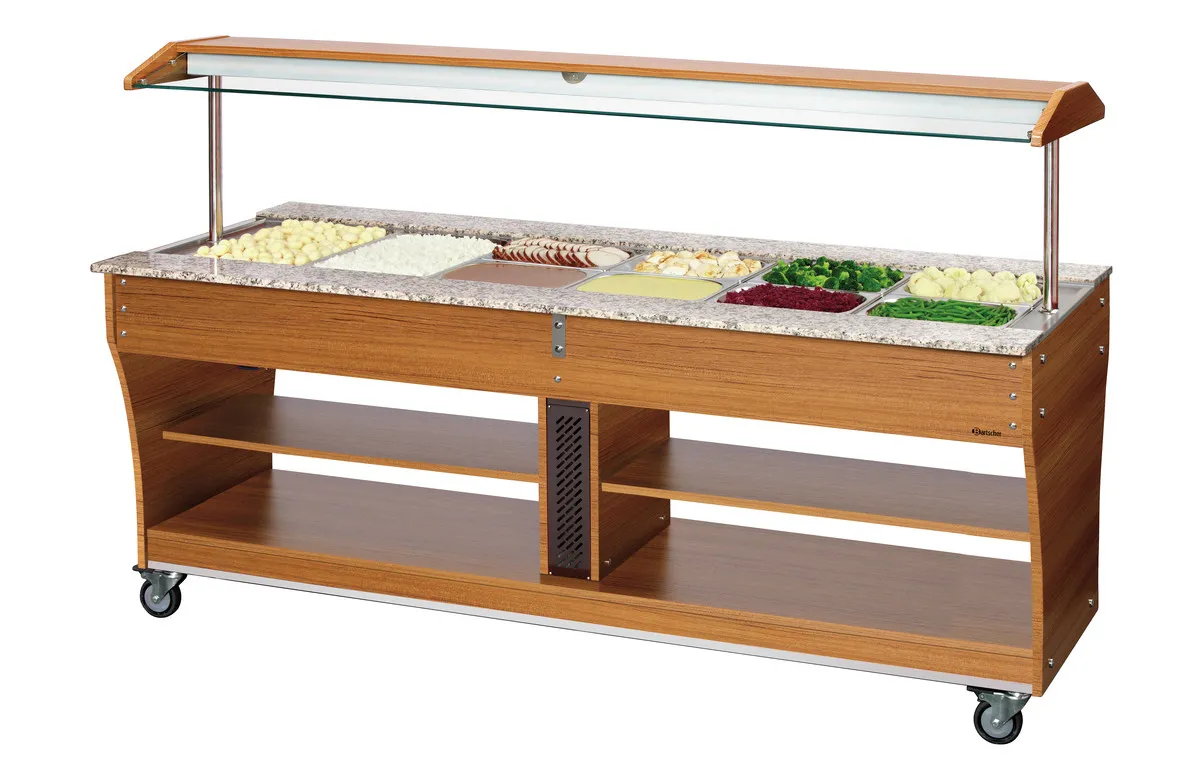 Lämmin Buffetvaunu - 6 x GN 1/1
