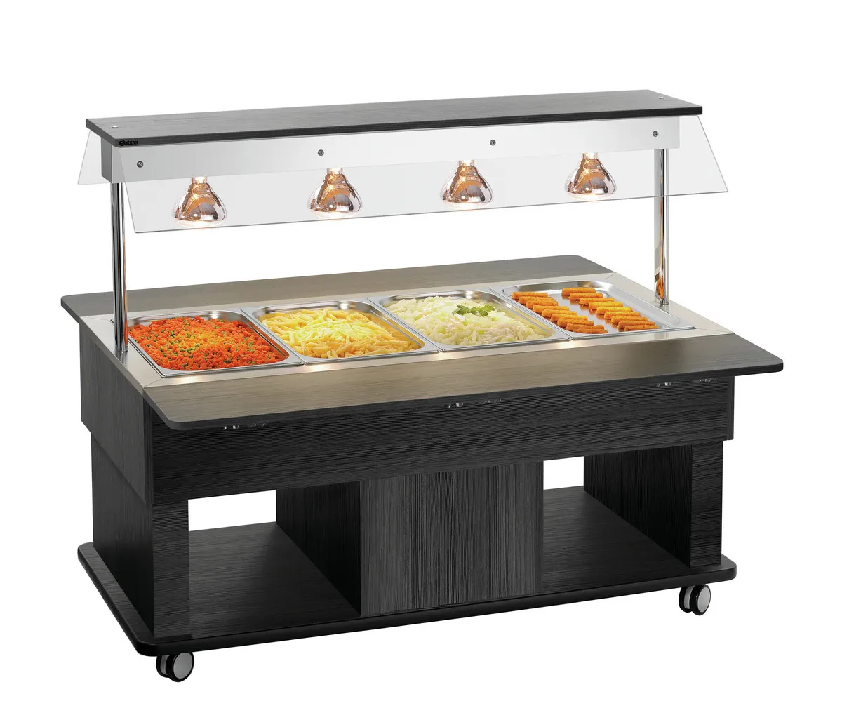 Lasten Lämmin Buffetvaunu - 4 x GN 1/1