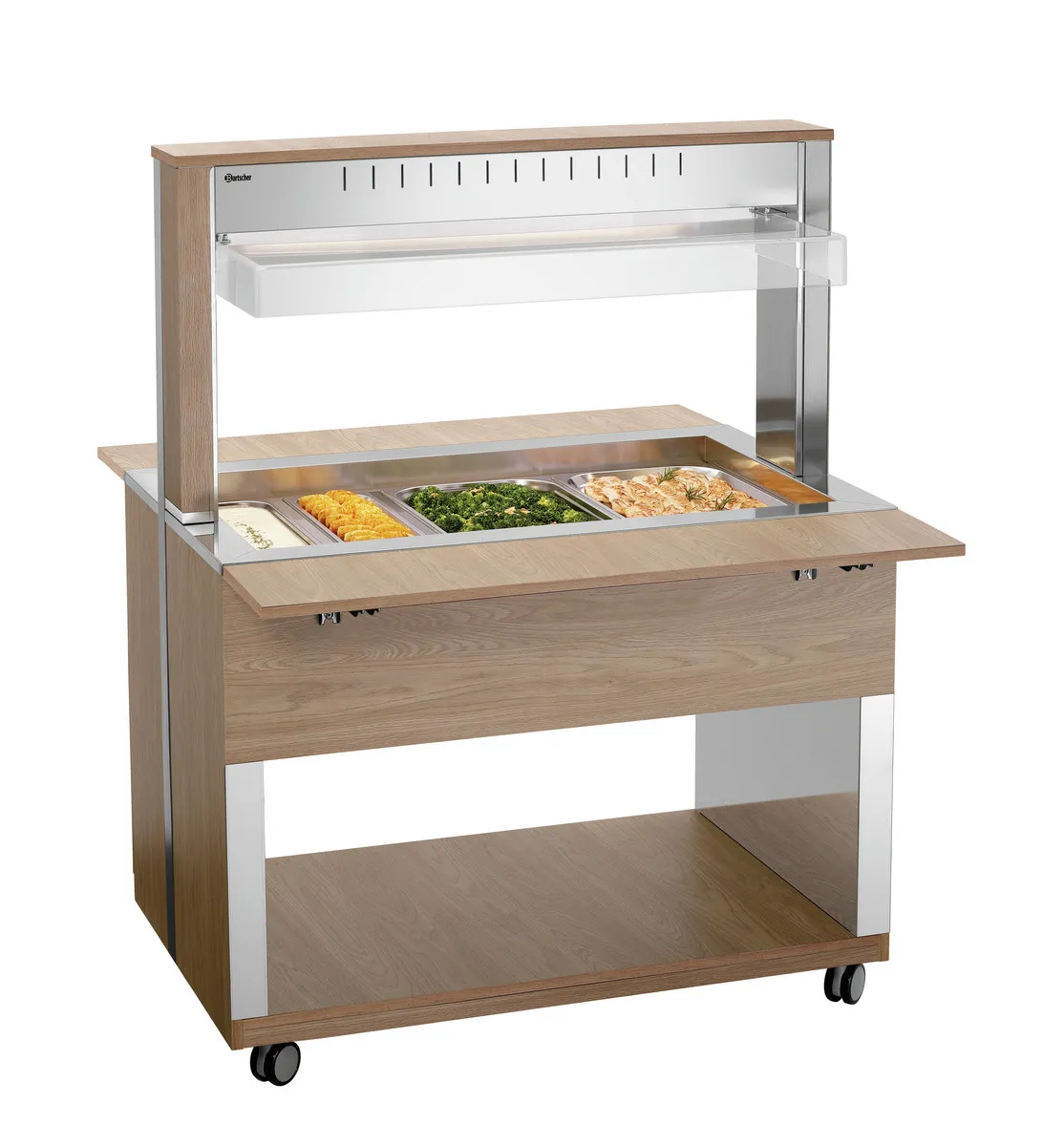 Lämmin Buffetvaunu - 3 x GN 1/1