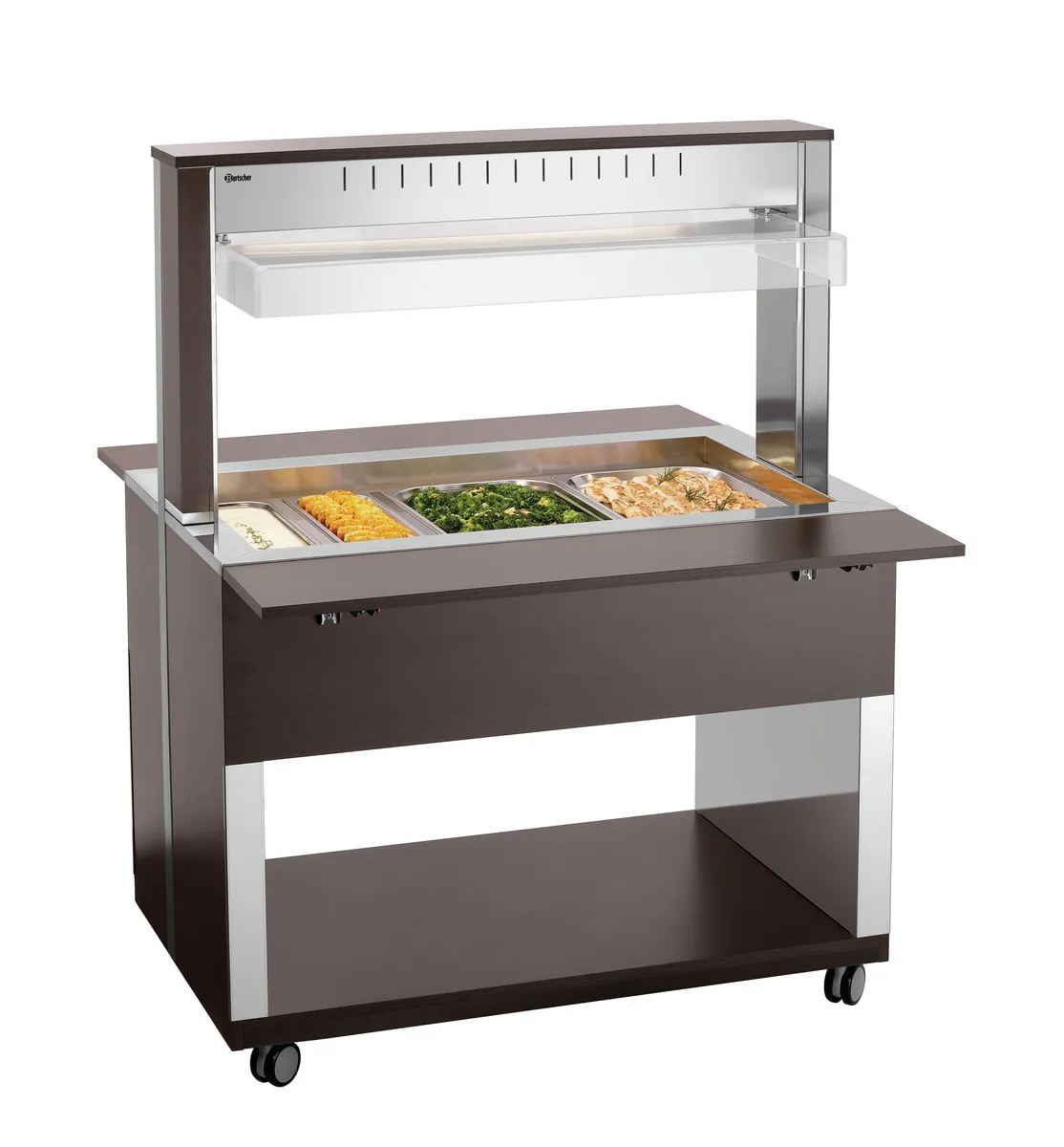 Lämmin Buffetvaunu - 3 x GN 1/1