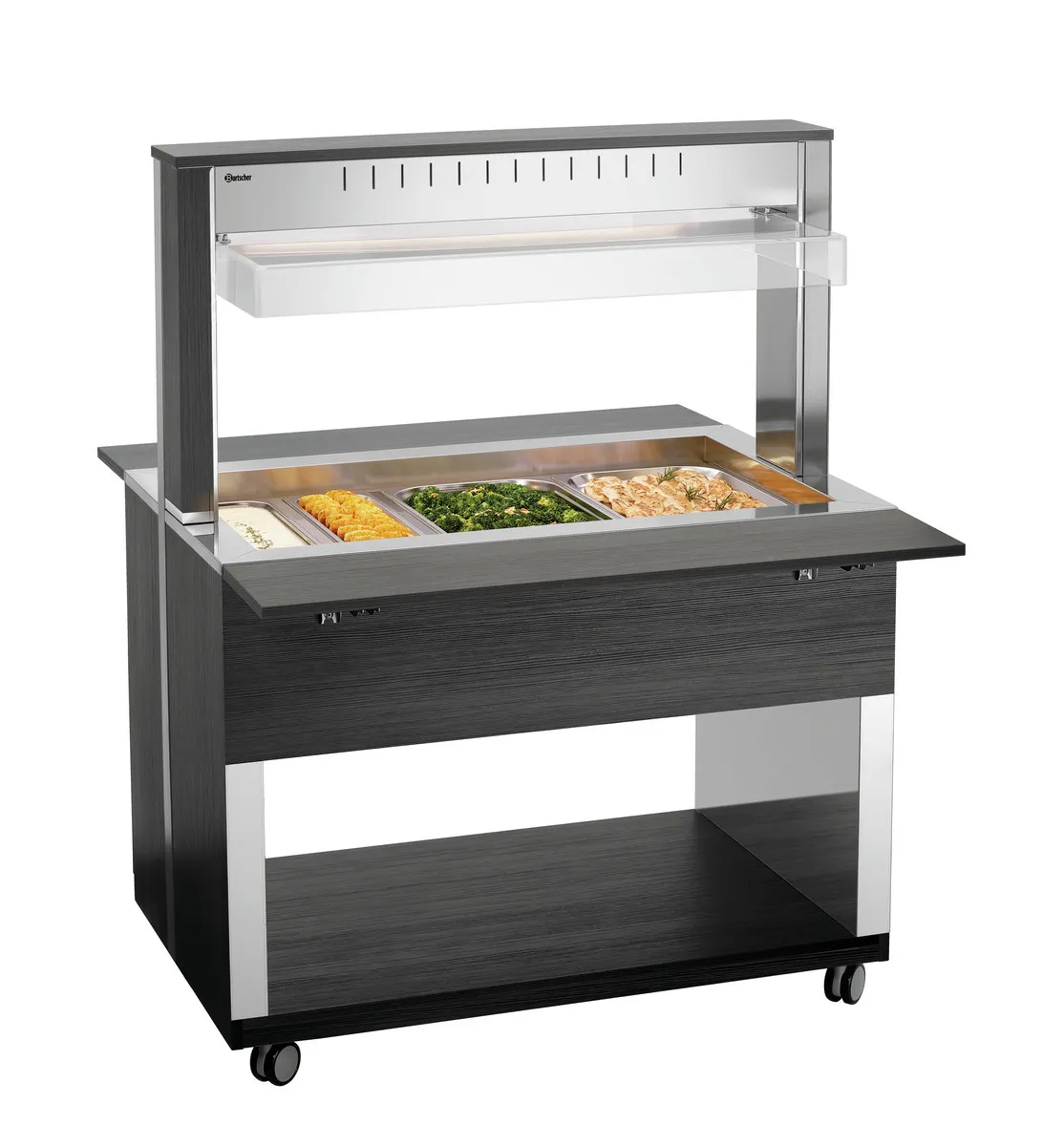 Lämmin Buffetvaunu - 3 x GN 1/1