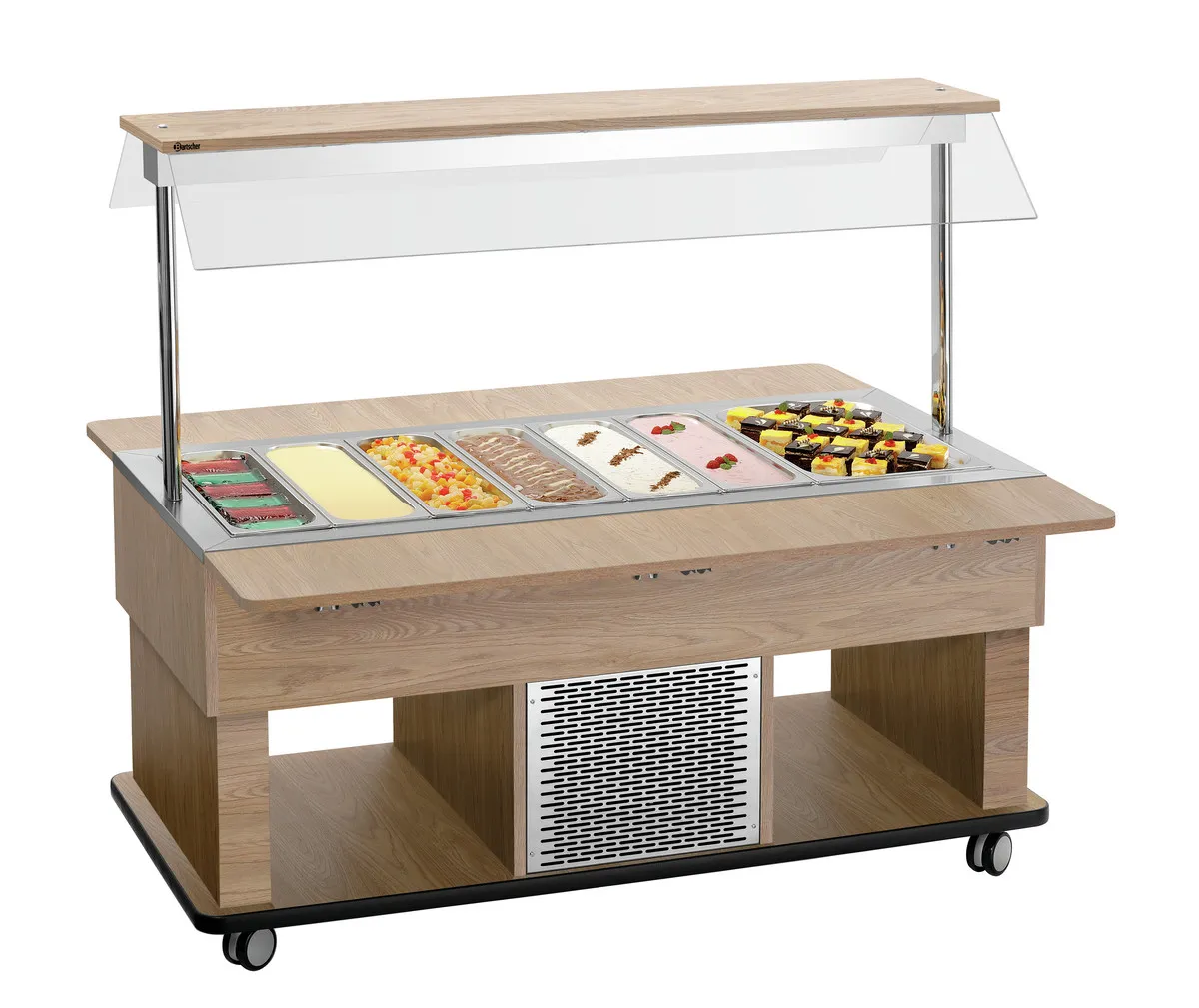 Lasten Lämmin Buffetvaunu - 4 x GN 1/1